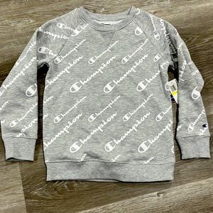 Champion lightgrey crew neck sweater brand new